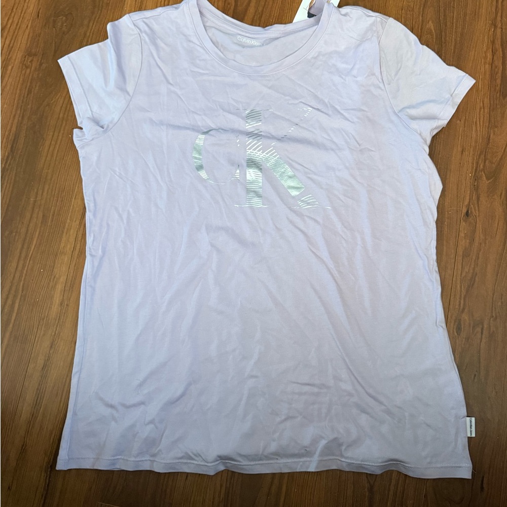 COPY - Calvin Klein Lavender Tee with Logo